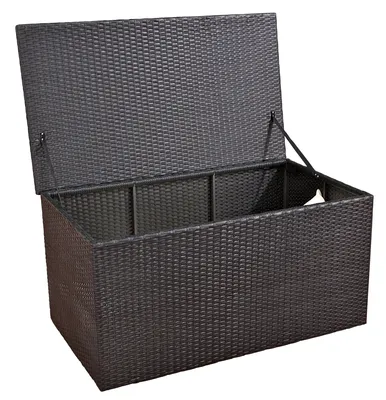 Obrázok produktu pre Úložný box XXL – vodotesný – s vekom – pre vnútorné aj vonkajšie použitie – box na záhradné vankúše – záhradný box – 120 x 68 x 63 cm