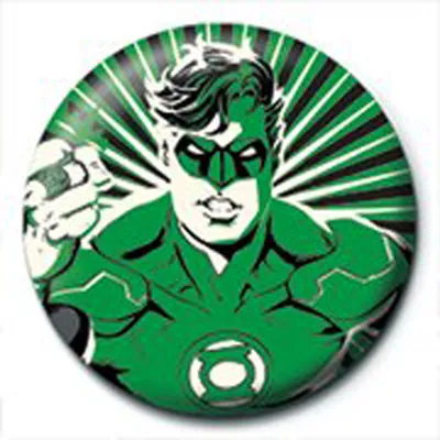 Obrázok produktu pre Green Lantern - odznak s gombíkom - lúče