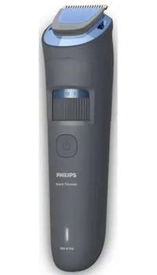Zdjęcie produktu dla Philips Trymer do brody seria 3000 BT3617/15 Pielęgnacja brody dzięki zaokrąglonym ostrzom, Nie wymaga konserwacji — nie trzeba smarować, Bateria, Samoostrzące ostrze, Ciemny Niebieski