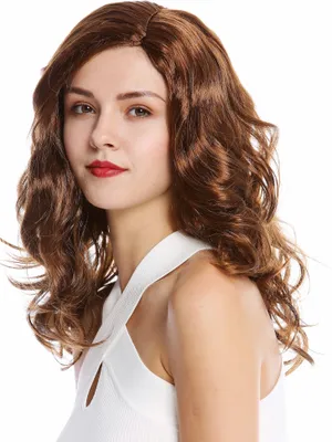 Produktbild von WIG ME UP Perücke Lang Mittelscheitel Wellig Braun 90831-ZA6A