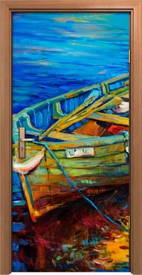 Produktbild von Türposter 90x200 cm Türaufkleber Türtapete Türfolie Klebefolie Ozean Boot Wasser Landschafts Segeln