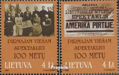 Produktbild von Briefmarken Litauen 1999 Mi 702-703 (kompl.Ausg.) postfrisch Keturakis
