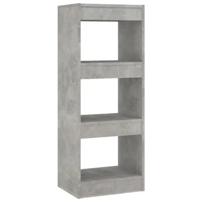 Obrázek produktu pro vidaXL Police na knihy / rozdělovač místností Betonová šedá 40x30x103 cm Dřevěný materiál