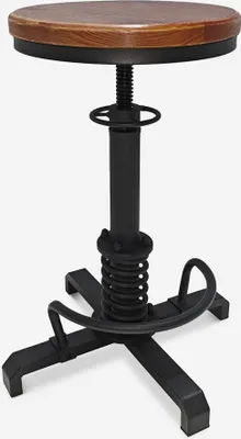 Produktbild von Barhocker im Vintage-Industriestil mit Schraubenverstellung Helix