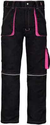 Produktbild von NIZO I Gr. 128 Hose für Kinder Kinderhose Jungenhose SCHWARZ ORANGE Arbeitshose Mädchen Schutzhose Jungen Gartenhose Freizeithose Mädchenhose Hose