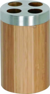Produktbild von MSV Zahnputzbecher Zahnbürstenhalter Bambou 6.5 x 11.7 cm Holz