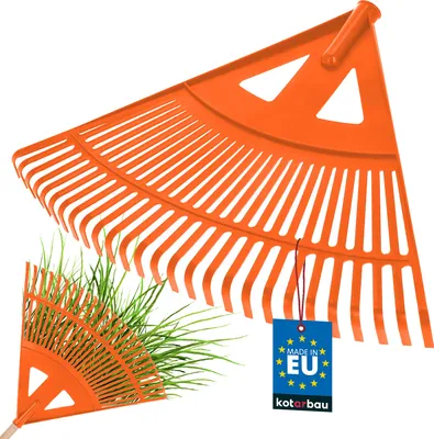 Produktbild von KOTARBAU® Robuster Rechen Laubbesen Laubharke Fächerbesen Laubfeger 58 cm