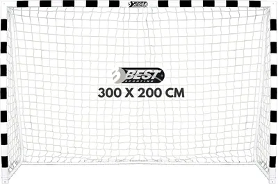 Produktbild von Best Sporting Fußballtor Soccer 300 x 200 x 90 cm, schwarz-weiß
