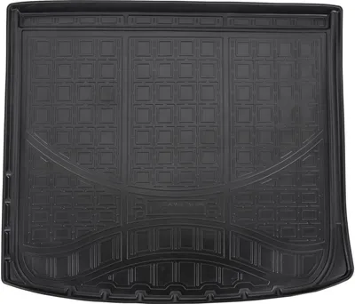 Image de Tapis De Coffre en Caoutchouc TPE Pour Jeep Cherokee 2014-2023, Bord Haut, Noir, Antidérapant, Toutes Saisons