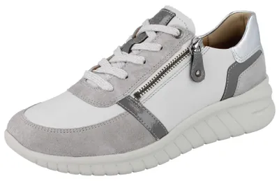 Produktbild von HARTJES Wave Damen Sneaker grau silber Lederkombination - Größe: UK 7