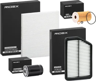 Produktbild von RIDEX Filterset Inspektionspaket Filtersatz für HYUNDAI i40 CW (VF) i40 (VF)