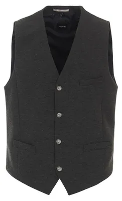 Produktbild von VENTI Herren Anzugweste V-Ausschnitt Regular-Fit Grau 58