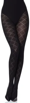 Image de Collants opaques à motifs Merry Style pour femmes, modèle MS 328, 60 deniers (noir, taille S (32-36)) .