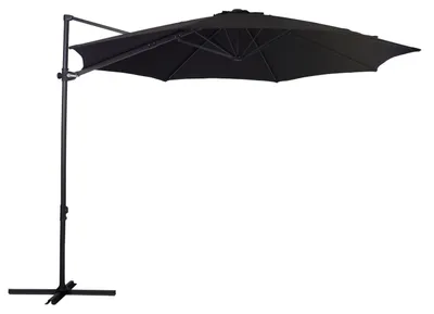 Produktbild von Lars Ampelschirm, 3 Meter Durchmesser, schwarz, Mast Ø48 cm, ohne Schirmständer