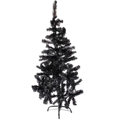 Produktbild von Linder Weihnachtsbaum 120cm hoch, schwarz künstlicher Tannenbaum, schwarz