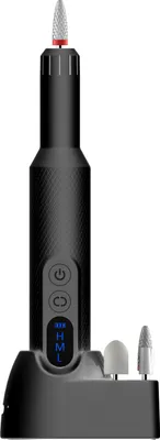 Produktbild von INF Tragbarer elektrischer Nagelbohrer für Acrylnägel, wiederaufladbares Maniküre-Pediküre-Werkzeug Schwarz