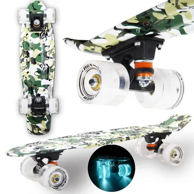Produktbild von Mini Cruiser Skateboard, 22 Zoll, für Jugendliche und Erwachsene