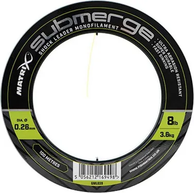 Obrázok produktu pre Matrix Fishing Submerge Shock Leader 100 M Monofilné vlasce Transparent 0.300 mm Transparent 0.300 mm