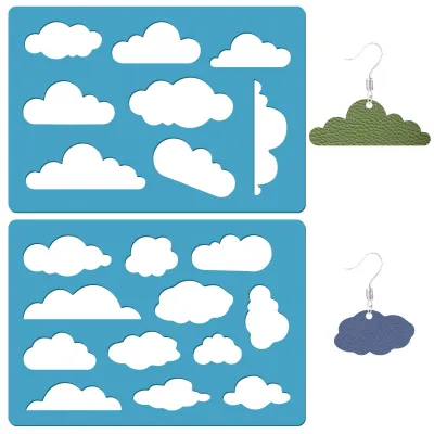 Produktbild von Schablonen für Schmuckherstellung - Wolkenform - DIY-WH0359-097-EU16