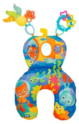 Image de Coussin d'activité pour bébé, modèle "Ocean Tummy Time"