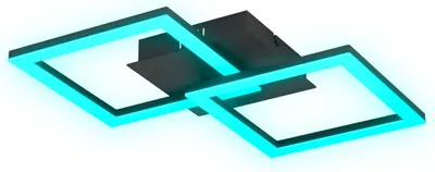 Produktbild von EGLO 75753, 2 Glühbirne(n), LED, 3000 K, 2100 lm, IP20, Schwarz, Weiß