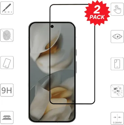 Immagine prodotto di Per Google Pixel 10 Pro XL 2x 3D Premium pieno 9H 0,3 mm protezione dello schermo in vetro temperato