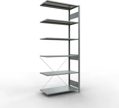 Produktbild von Stecksystem Anbauregal - 2500x1000x 500 mm, Typ 150 kg