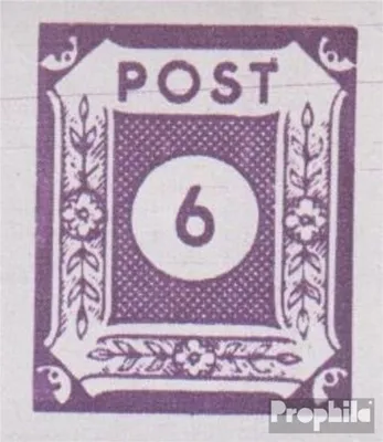 Produktbild von Briefmarken Sowjetische Zone (All.Bes.) 1946 Mi 62IV, Punkt rechts auf dem T postfrisch Ziffernserie