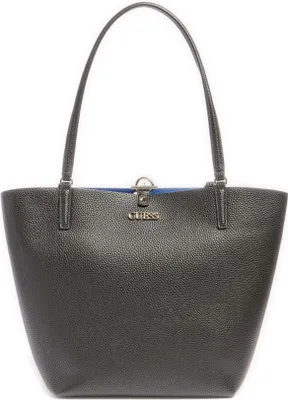Produktbild von Guess Alby Toggle Synthetische Tragetasche für Frauen Schwarz Blau – EINHEITSGRÖSSE / Schwarz Blau
