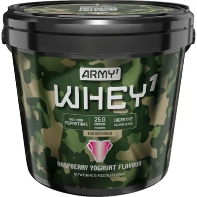 Produktbild von ARMY1 Whey Protein Pulver WPC + Isolate 5 kg Raspberry-Joghurt