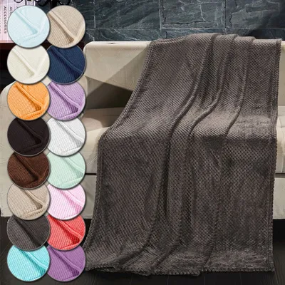 Produktbild von Luxus Wohndecke Henry in Skandinavischem Stil, Farbe:Turquoise, Größe:220 x 240 cm