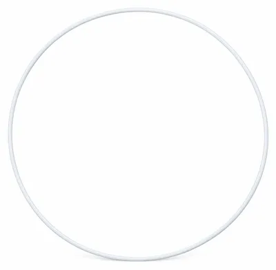 Produktbild von Metallring weiß Ø 15 bis 50 cm Drahtring Basteln Makramee Traumfänger Hoop Deko, Größe:Ø 50 cm