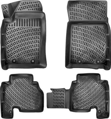 Produktbild von Fußmatten 3D Gummimatten für Ssangyong Actyon 2005-2013 Gummi TPE Schwarz 4tlg