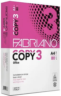 Image de Fabriano Copy 3 office papier jet d'encre A4 (210x297 mm) Mat 500 feuilles Blanc