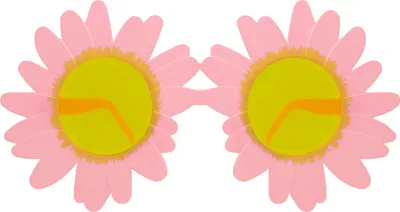 Produktbild von Oblique Unique Blumen Brille Partybrille Spaßbrille Sonnenbrille für Geburtstag Party Fasching Karneval Accessoire - rosa