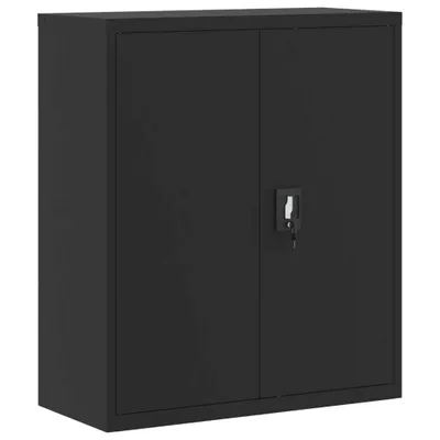 Produktbild von Aktenschrank Schwarz 90x40x105 cm Stahl
