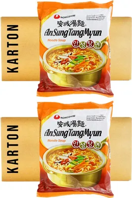 Produktbild von Nongshim Ansung Ramen Nudeln Hot & Spicy 40x125g
