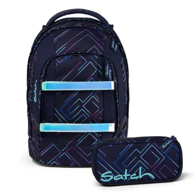 Produktbild von Satch Pack Purple Laser Schulrucksack Set 2tlg.
