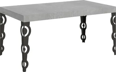 Produktbild von Ausziehbarer Tisch 90x160/420 cm Karamay Cement Anthrazit Gestell