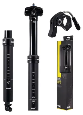 Obrázek produktu pro Wag Sbo teleskopická sedlovka, stříbrná, 399 mm / 34,9 mm, stříbrná, 399 mm