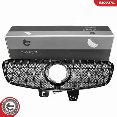 Obrázok produktu pre ESEN SKV 66SKV617 Mriežka chladiča, predná mriežka, vhodná pre MERCEDES-BENZ trieda V (W447), strieborná