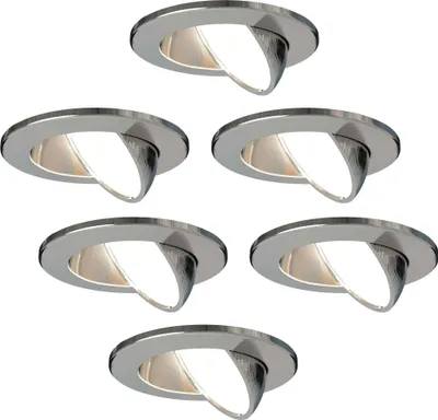 Produktbild von Ledvion 6er set LED Einbaustrahler 5W CCT Warmweiss Kaltweiss IP65