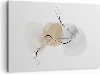 Produktbild von Bild auf Leinwand - Leinwandbild - Einteilig - Abstrakt minimalistisch Aquarell - 120x80cm - Wand Bild - Wanddeko - Wandbilder - Leinwanddruck - Bilder - Wanddekoration - Leinwand bilder AA120x80-4827