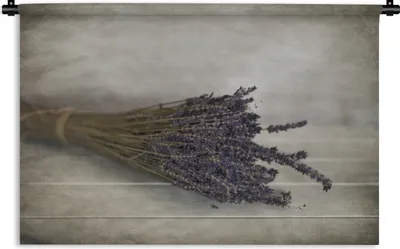 Produktbild von MuchoWow® Wandteppich Wandbehang Blumenstrauß aus getrocknetem Lavendel 90x60 cm Tapisserie Dekoration Wandtuch - Wandskulpturen - Bildteppich