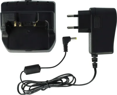 Produktbild von vhbw Ladegerät fürkompatibel mit Yaesu VX-170, VX-150, VX-160, VX-120, VX-127, FT60R, VX-110 Funkgerät - Ladestation + Netzteil, 10,8 V, 0,45 A