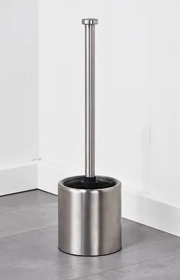 Produktbild von Toiletborstel aus glas, roestvrij staal, 1 stk, schwarz, für Bad