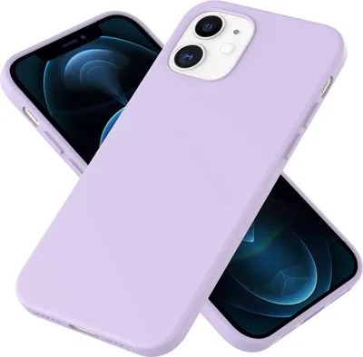 Image de NALIA Etui souple en silicone pour téléphone portable iPhone 12 / 12 Pro, protection étui souple violet