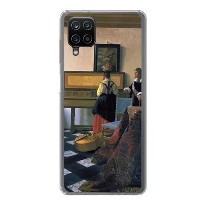 Produktbild von MuchoWow® Handyhülle Schutzhülle Hülle für Samsung Galaxy A12 Die Musikstunde - Johannes Vermeer Silikon Softcase Handy Hülle - Bild