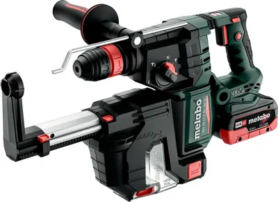 Produktbild von Metabo Akku-Kombihammer KH 18 LTX BL 28 Q Set ISA mit integrierter Staubabsaugung und Metabo-Quick-W