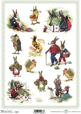 Produktbild von ITD Reispapier Decoupage Bastelpapier Softpapier Serviettentechnik, Tiere R287